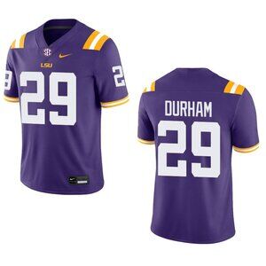 Mens Youths Optional Item For Caden Durham Purple Stitched Jersey Vapor